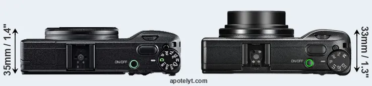 Compare GR versus GR III top