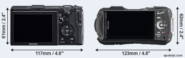Comparison GR or WG-60 rear