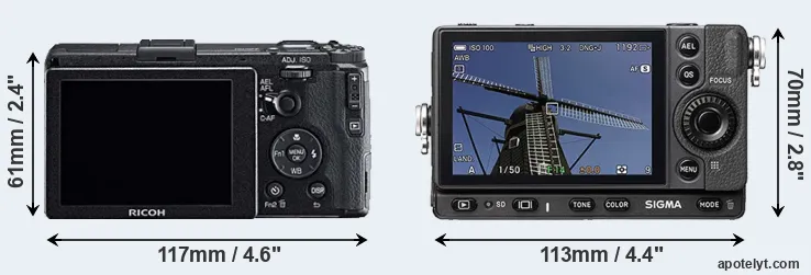 Comparison GR or fp rear