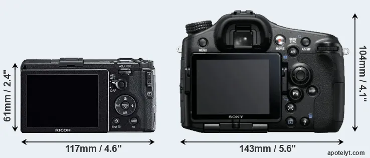 Comparison GR or A77 rear