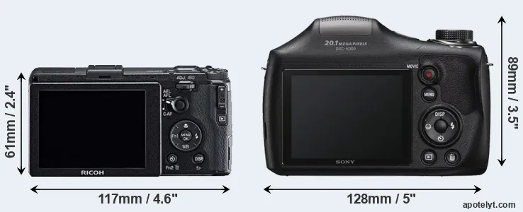 Comparison GR or H300 rear