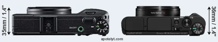 Compare GR versus HX95 top