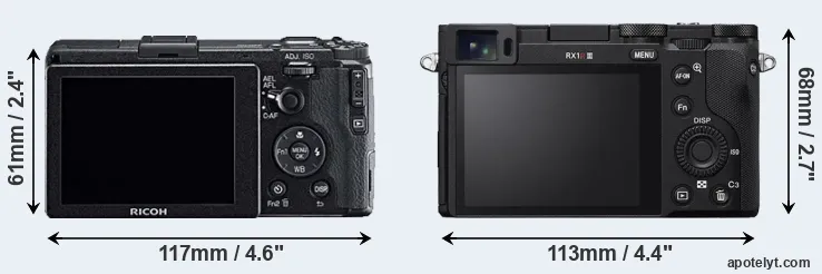 Comparison GR or RX1R III rear