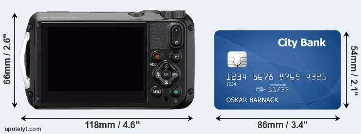 WG-6 and credit card rear side