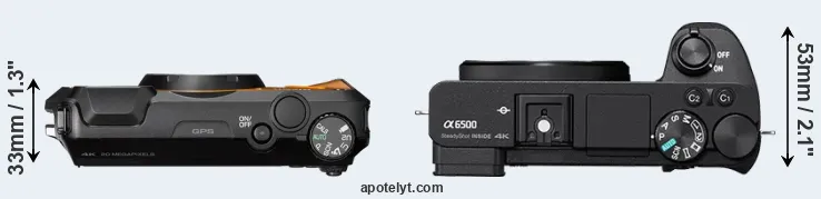 Compare WG-6 versus A6500 top