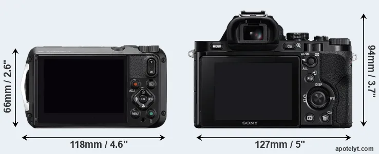 Comparison WG-6 or A7R rear