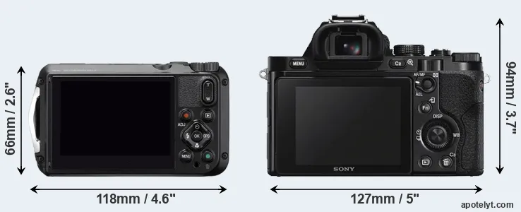 Comparison WG-6 or A7S rear