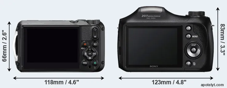 Comparison WG-6 or H200 rear
