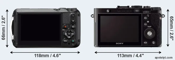 Comparison WG-6 or RX1 rear