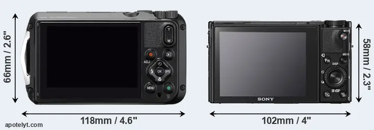 Comparison WG-6 or RX100 V rear