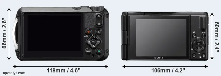 Comparison WG-6 or ZV-1 II rear