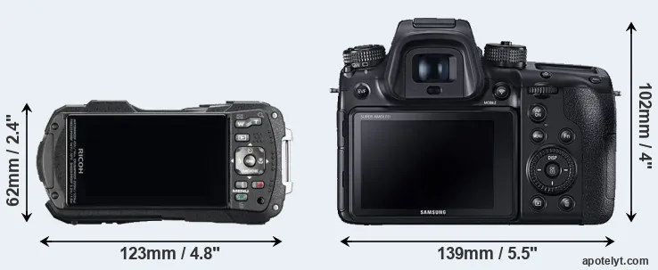 Comparison WG-60 or NX1 rear