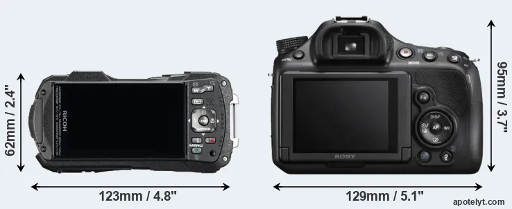 Comparison WG-60 or A58 rear