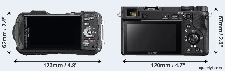 Comparison WG-60 or A6300 rear