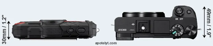 Compare WG-60 versus A6300 top