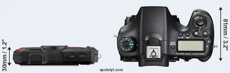 Compare WG-60 versus A77 II top
