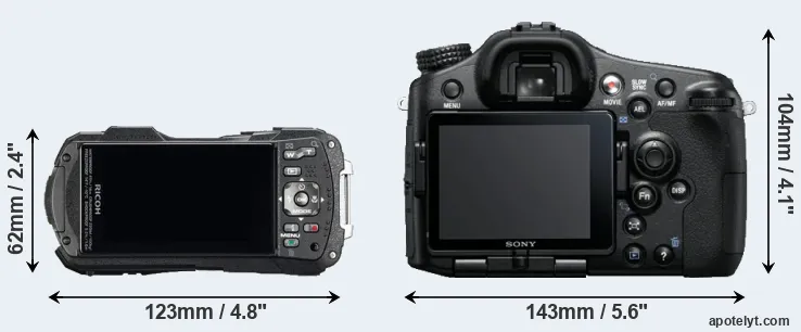 Comparison WG-60 or A77 rear