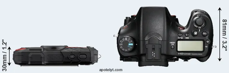 Compare WG-60 versus A77 top