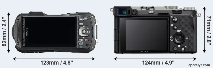 Comparison WG-60 or A7C rear