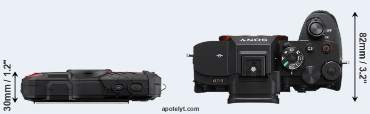 Compare WG-60 versus A7R V top