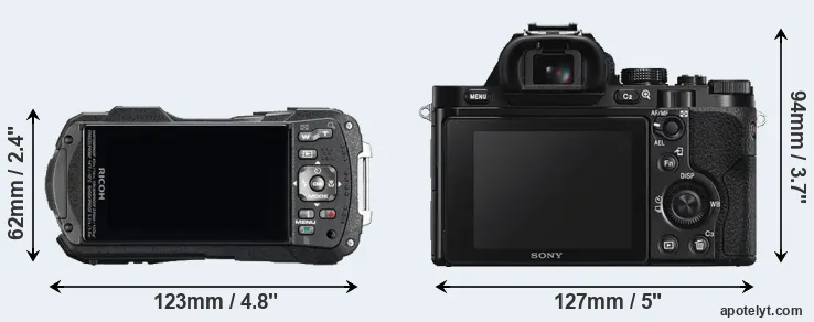 Comparison WG-60 or A7S rear
