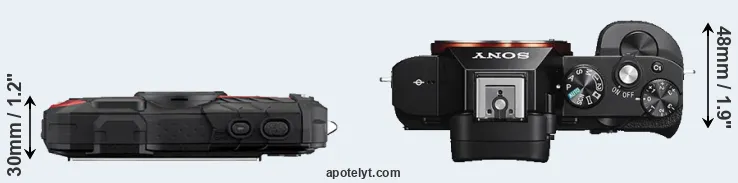 Compare WG-60 versus A7S top