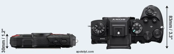 Compare WG-60 versus A9 III top