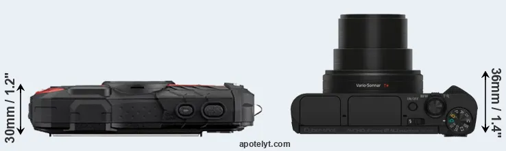 Compare WG-60 versus HX80 top