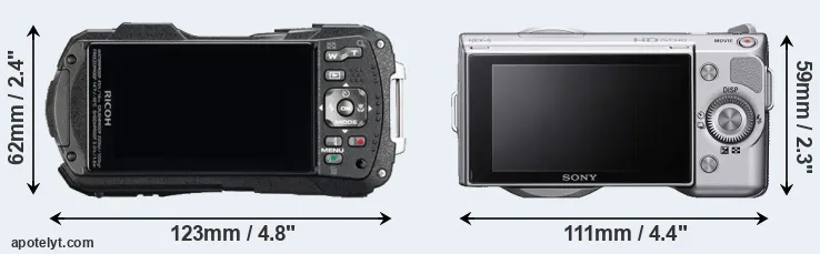 Comparison WG-60 or NEX-5 rear