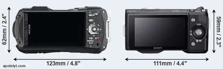 Comparison WG-60 or NEX-5N rear