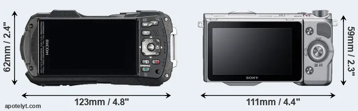 Comparison WG-60 or NEX-5T rear