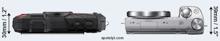 Compare WG-60 versus NEX-5T top