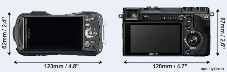 Comparison WG-60 or NEX-7 rear