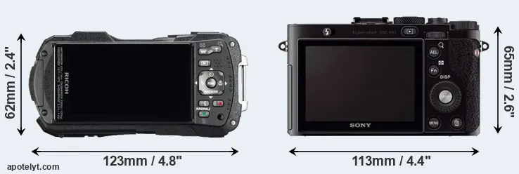 Comparison WG-60 or RX1 rear