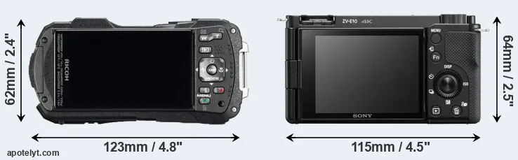 Comparison WG-60 or ZV-E10 rear