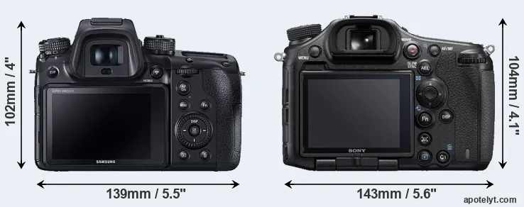 Comparison NX1 or A99 II rear