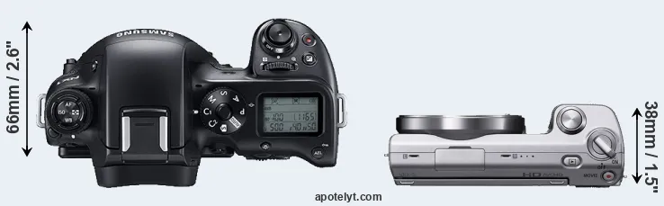 Compare NX1 versus NEX-5 top
