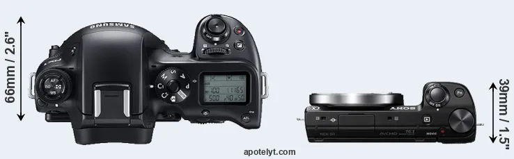 Compare NX1 versus NEX-5R top