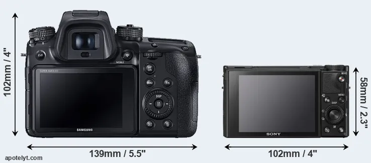 Comparison NX1 or RX100 VII rear
