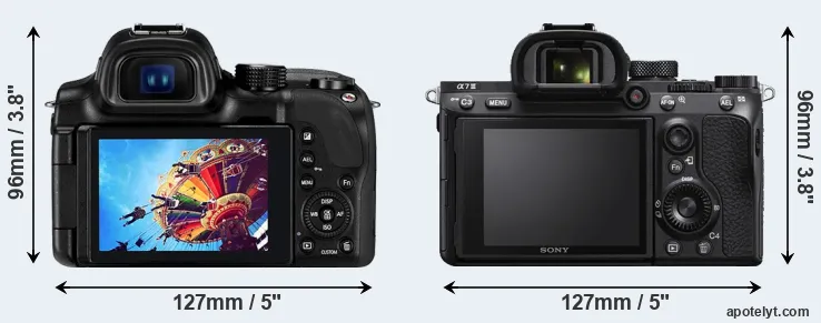 Comparison NX30 or A7 III rear