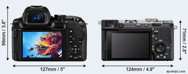 Comparison NX30 or A7C II rear