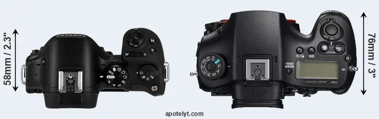 Compare NX30 versus A99 II top