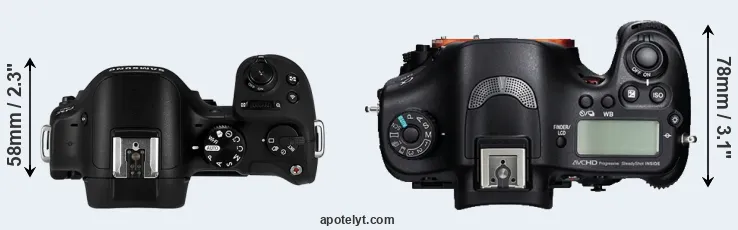 Compare NX30 versus A99 top