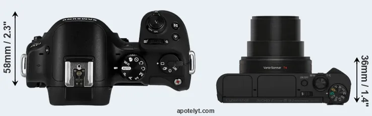 Compare NX30 versus HX80 top