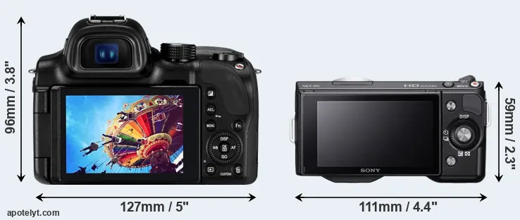 Comparison NX30 or NEX-5N rear