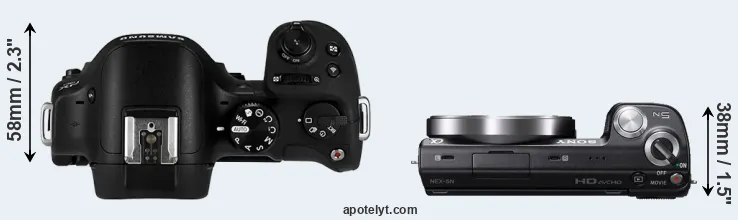 Compare NX30 versus NEX-5N top