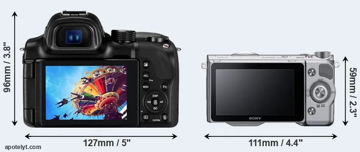Comparison NX30 or NEX-5T rear
