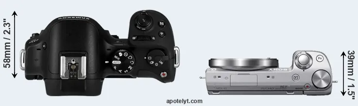 Compare NX30 versus NEX-5T top