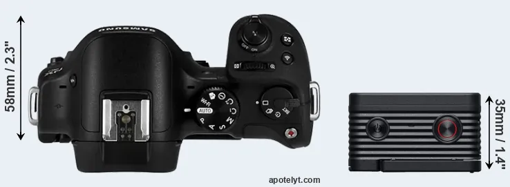 Compare NX30 versus RX0 II top