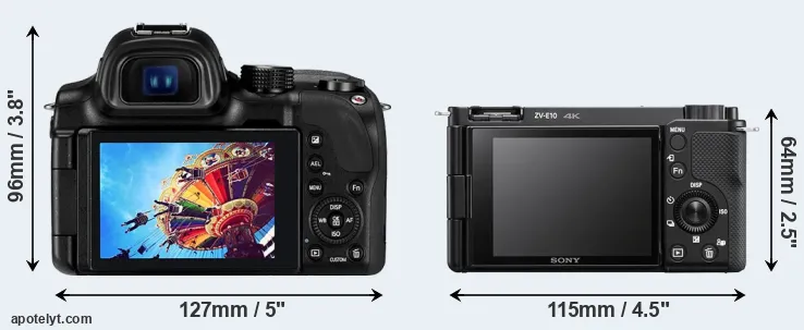 Comparison NX30 or ZV-E10 rear